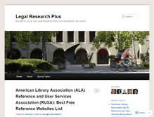 Tablet Screenshot of legalresearchplus.com